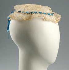 Morning cap, American, ca. 1865. Creator: Unknown.