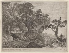 The Repentant Magdalene in a Landscape. Creator: Herman van Swanevelt.