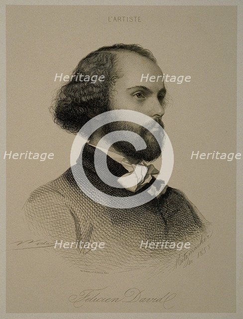 Portrait of the composer Félicien-César David (1810-1876).