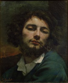 Self-Portrait. Artist: Courbet, Gustave (1819-1877)