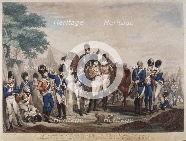 Soldiers of the Loyal Associated and Volunteer Corps of the City of Westminster, 1799. Artist: M Place