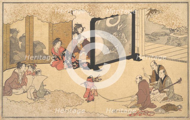 Seeing a Performance, 1789. Creator: Kitagawa Utamaro.