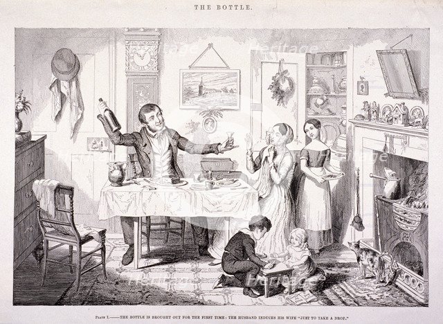'The Bottle', 1847. Artist: George Cruikshank