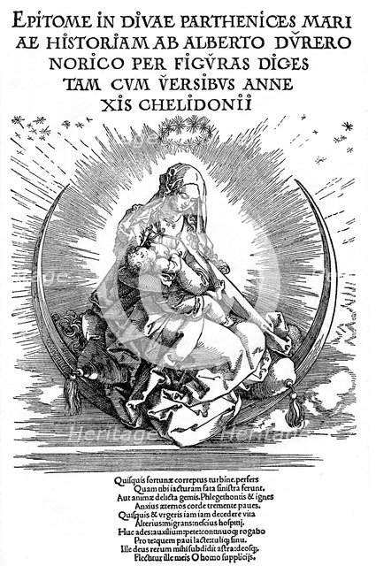 'Madonna as Nursing Mother and Divine Being', 1511, (1936). Artist: Albrecht Dürer