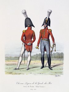 'Chevau-Légers de la Garde du Roi, Tenue de Socièté and Petite Tenue', 1814-15. Artist: Eugene Titeux