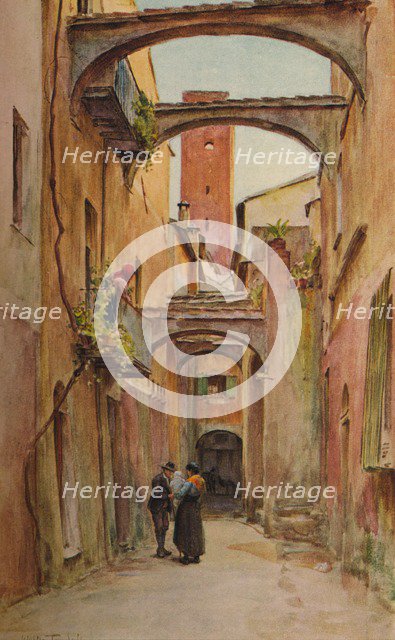 'Via dello Speddale, Noli', c1910, (1912). Artist: Walter Frederick Roofe Tyndale.