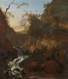 A waterfall, 1649-1673. Creator: Adam Pynacker.