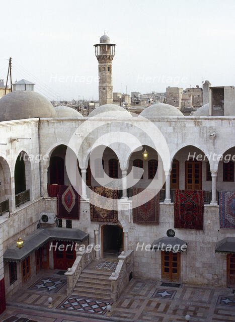 Caravanserai of Khan Al Nahasin, Aleppo, Syria, 2001. Creator: LTL.
