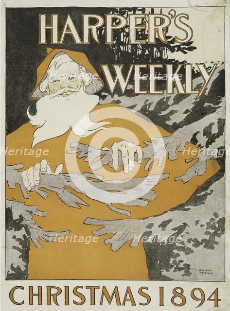 Harper's Weekly, Christmas 1894, c1894. Creator: Edward Penfield.