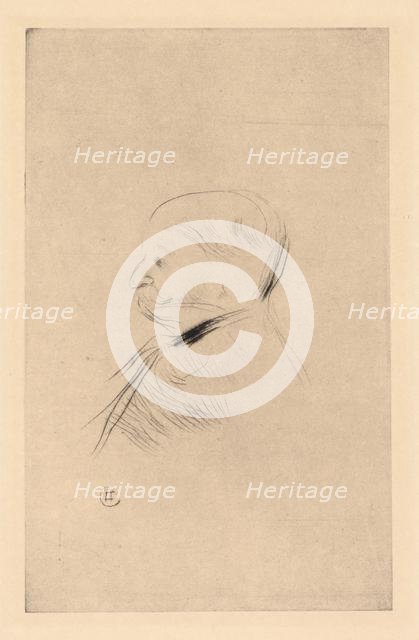 Portrait of a Man (Portrait dun homme), 1898 (printed 1927). Creator: Henri de Toulouse-Lautrec (French, 1864-1901).