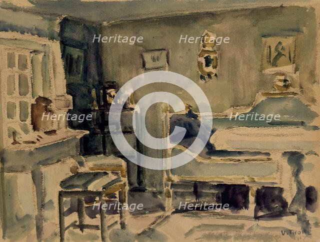 Interior, 1917. Creator: Verner Thome.