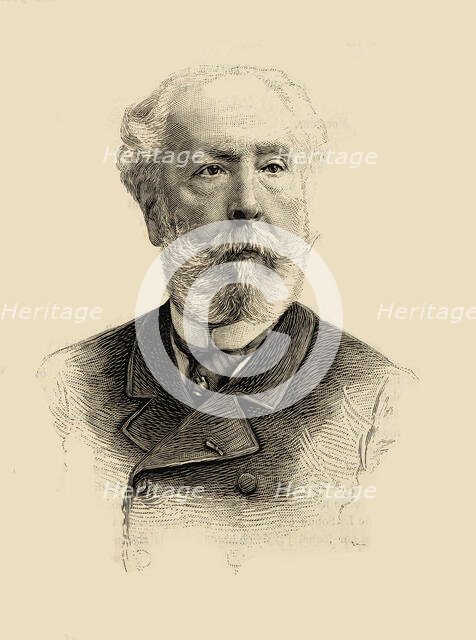 Portrait of the Composer Édouard Lalo (1823-1892). Creator: Anonymous.