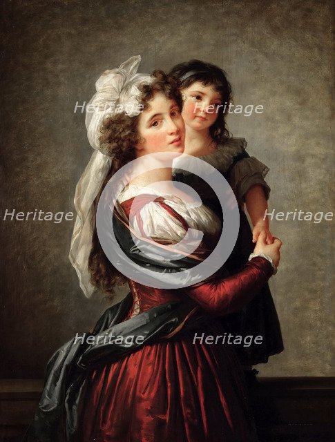 Madame Rousseau and her Daughter, 1789.
