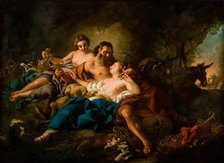 Lot and his Daughters, 1742. Creator: Troy, Jean-François de (1679-1752).