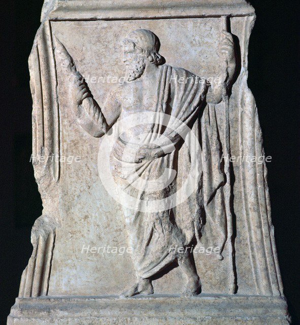 Archaic Roman relief of Jupiter. Artist: Unknown