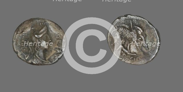 Denarius (Coin) Depicting the Goddess Diana, about 68 BCE. Creator: Unknown.