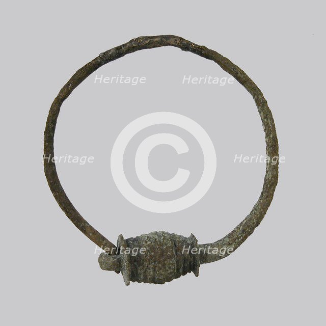 Earring, Frankish, 7th century. Creator: Unknown.