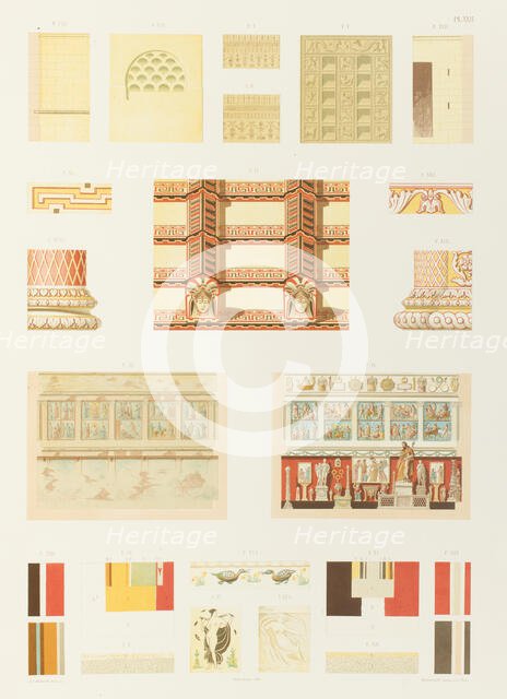 État actuel et restauration de l'église de Saint-Urbain, près de Rome; partie de la...1851. Creator: Franz Kellerhoven.