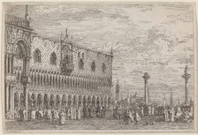 La Piera del Bando. V., c. 1735/1746. Creator: Canaletto.
