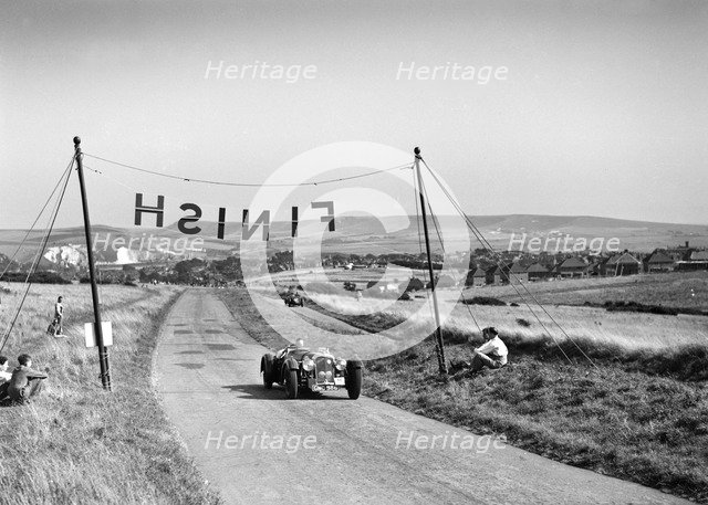 Atalanta of GAT Weldon competing at the Bugatti Owners Club Lewes Speed Trials, Sussex, 1937. Artist: Bill Brunell.