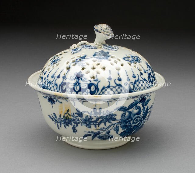 Covered Bowl, Worcester, c. 1770. Creator: Royal Worcester.
