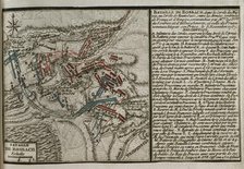 Seven Years War (1756-1763): Map of the Battle of Rossbach, 1757 (November 5, 1757) 1765. Creator: Jean de Beaurain.