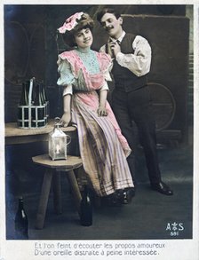 Vintage French postcard, c1900. Artist: Unknown