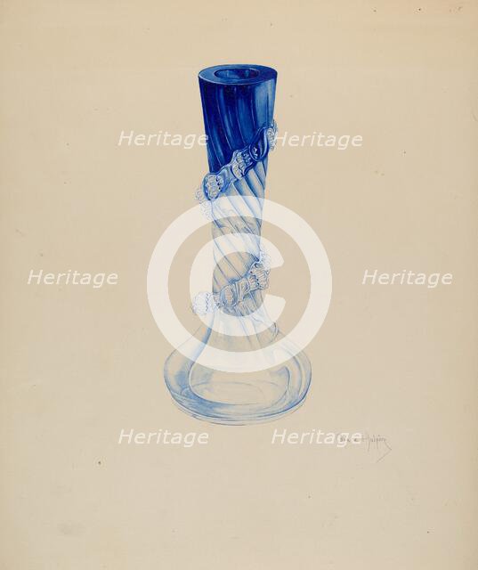 Vase, c. 1938. Creator: Grace Halpin.