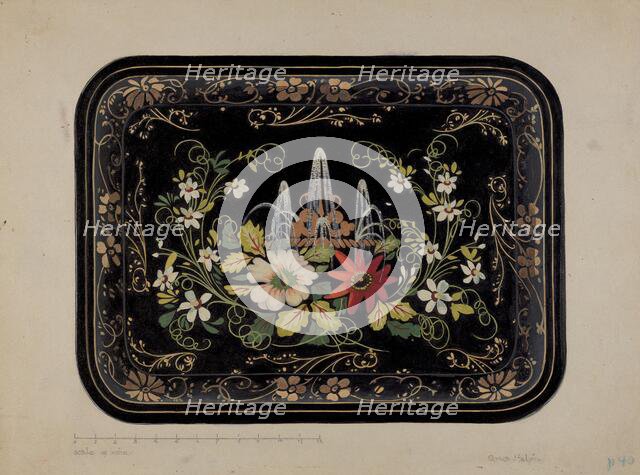 Tray, c. 1937. Creator: Grace Halpin.