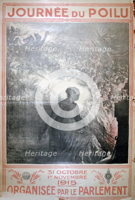 'Journée du Poilu, 31 October-1 November 1915', French World War I poster, 1915. Artist: Unknown
