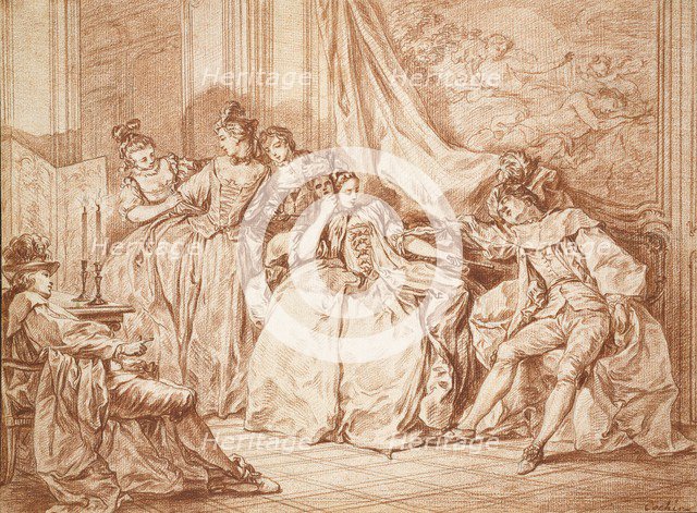 Party of Revellers, 18th century. Artist: Charles Nicolas Cochin.