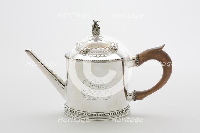 Teapot, c. 1790. Creator: John David (American, 1736-1793).