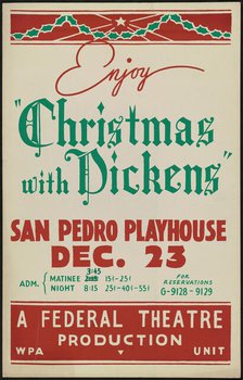 Christmas with Dickens, San Antonio, 1936. Creator: Unknown.