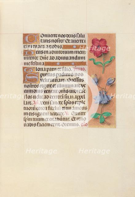 Hours of Queen Isabella the Catholic, Queen of Spain: Fol. 36r, c. 1500. Creator: Master of the First Prayerbook of Maximillian (Flemish, c. 1444-1519); Associates, and.