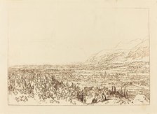 Chain of Alps from Grenoble to Chamberi, published 1812. Creator: JMW Turner.