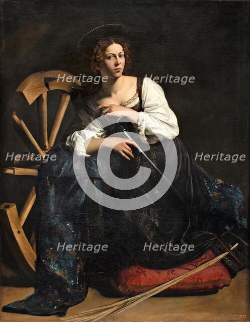 Saint Catherine of Alexandria, 1598. Creator: Michelangelo Caravaggio.
