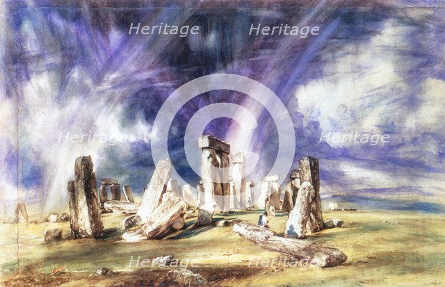 'Stonehenge', c1835.  Artist: John Constable
