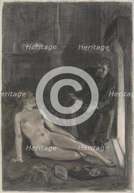 Winter Evening, last third 19th century. Creator: Félicien Rops (Belgian, 1833-1898).