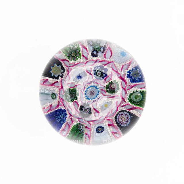 Paperweight, Clichy, c. 1845-55. Creator: Clichy Glassworks.