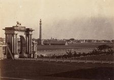 [View of Chowringhee from Government House, Calcutta], 1858-61. Creator: John Constantine Stanley.