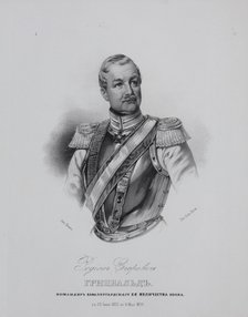 Portrait of Rodion Jegorowitsch (Moritz Reinhold) von Grünewaldt (1797-1877), 1850s.