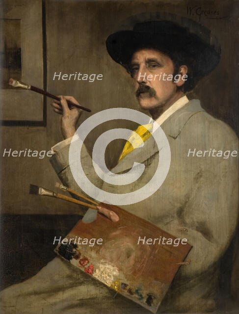 Portrait of the Artist, 1910. Creator: Walter Greaves.