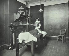 X-ray room, Fulham School treatment centre, London, 1914.  Artist: Unknown.
