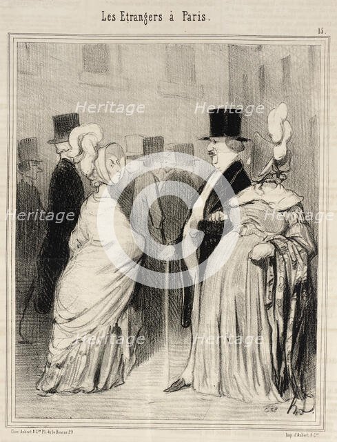 Les Étrangers dévisagés par eux-mêmes, 1844. Creator: Honore Daumier.