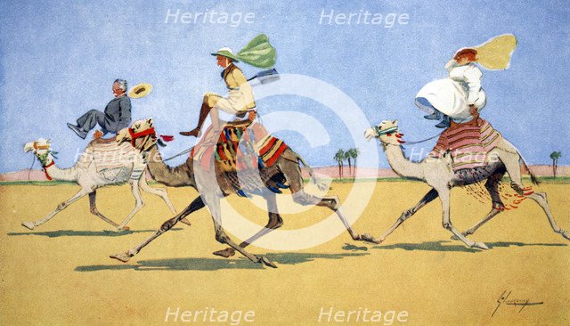 'Cup and Ball-the camel's favourite game', 1908.  Artist: Lance Thackeray