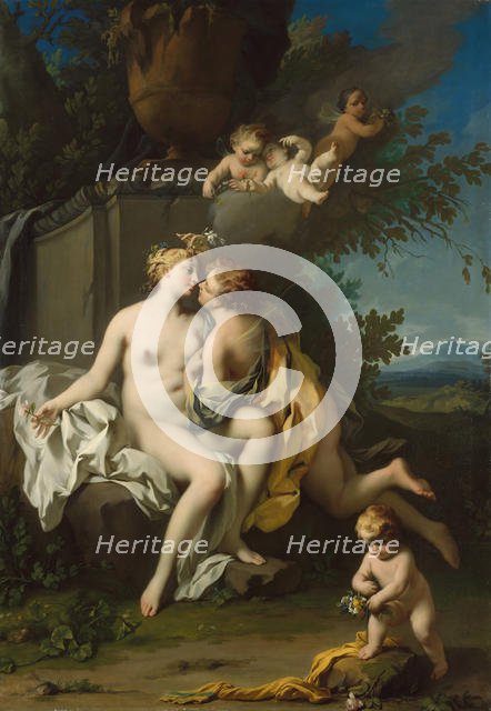 Flora and Zephyr, 1730s. Creator: Jacopo Amigoni.