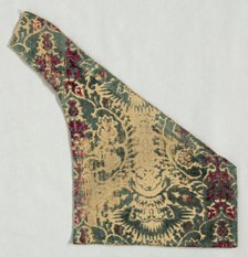 Velvet Fragment, 1400s. Creator: Unknown.