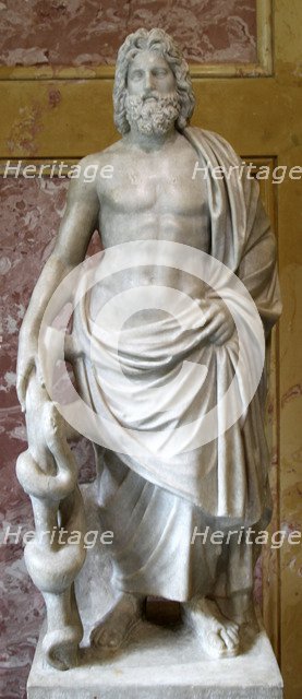 Statue of Asklepios, Greek God of Healing, 2nd century. Artist: Unknown