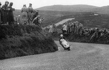 Bill Lomas riding an MV bike, 1955. Artist: Unknown