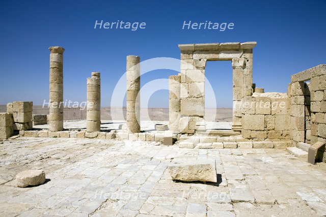A Nabataean temple, Avdat, Israel. Artist: Samuel Magal